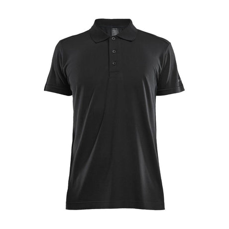 Adv Seamless Polo Shirt M - Black - Front