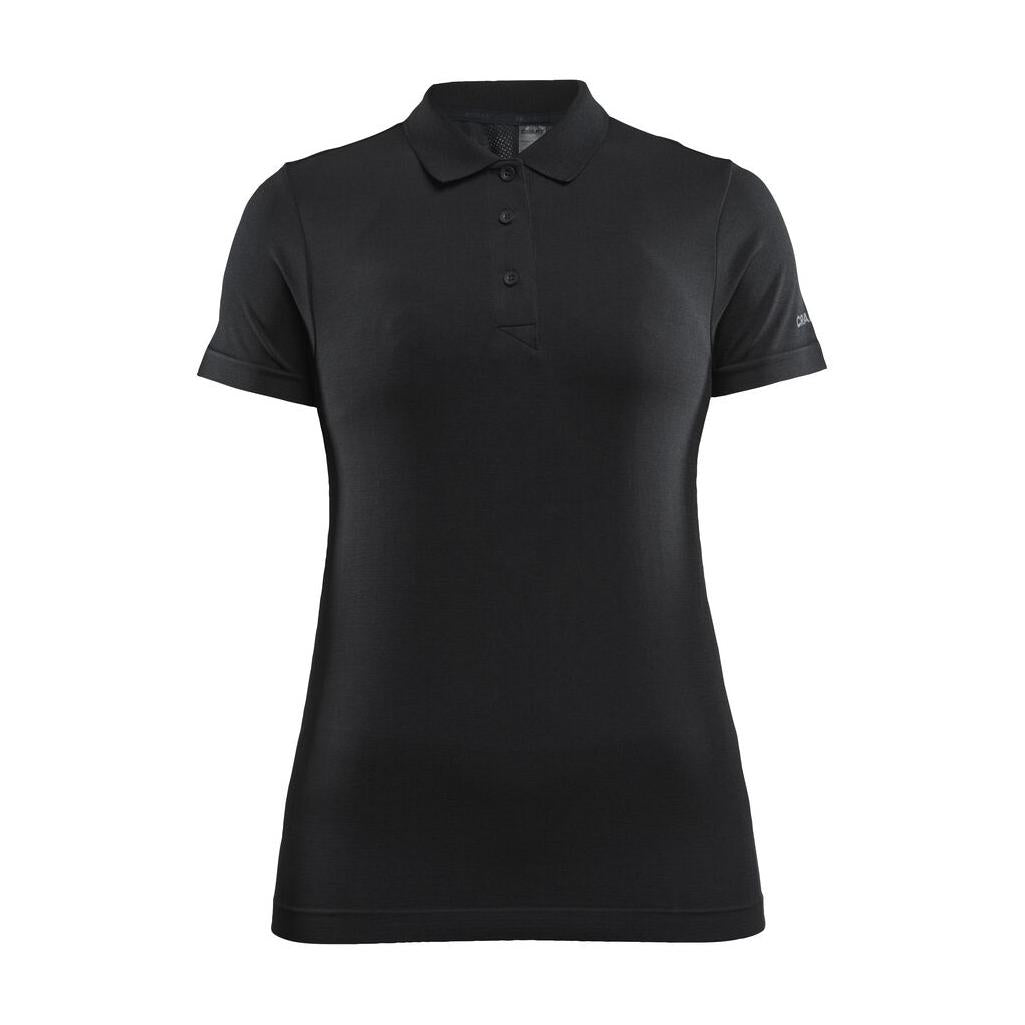 Adv Seamless Polo Shirt W - Black - Front