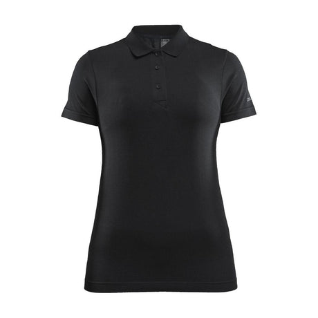 Adv Seamless Polo Shirt W - Black - Front