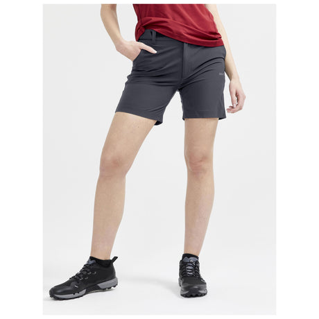 Adv Explore Tech Shorts W - Dark Grey - Closeup 1