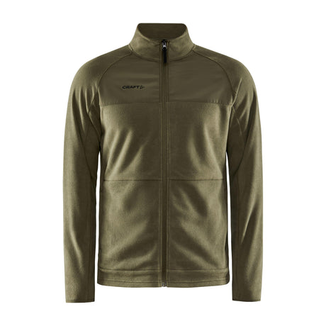 Adv Explore Fleece Midlayer M - Dark Green - Front