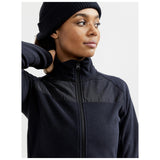 Adv Explore Fleece Midlayer W - Black - Closeup 3