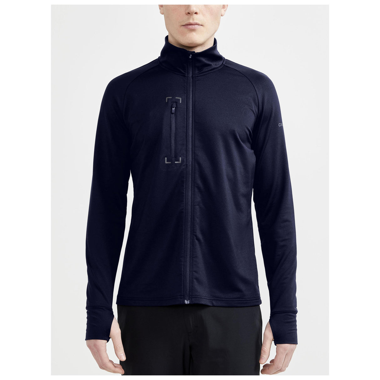 Adv Explore Light Midlayer M - Navy - Closeup 1