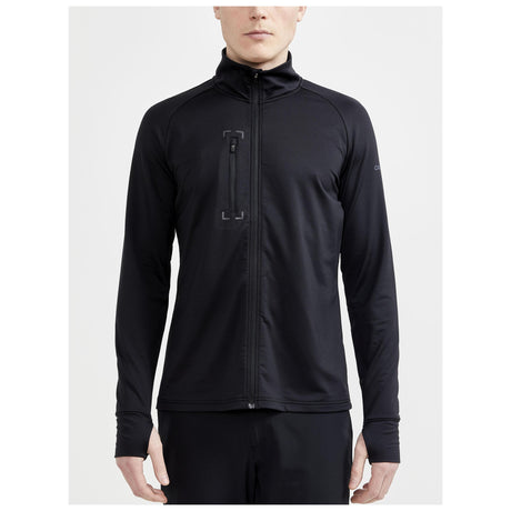 Adv Explore Light Midlayer M - Black - Closeup 1