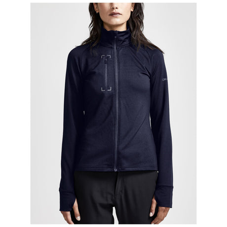 Adv Explore Light Midlayer W - Navy - Closeup 1