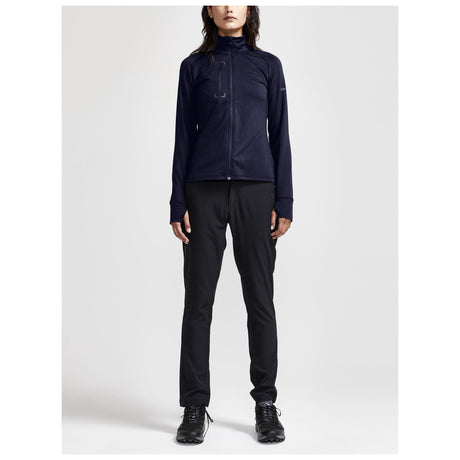 Adv Explore Light Midlayer W - Navy - Closeup 5