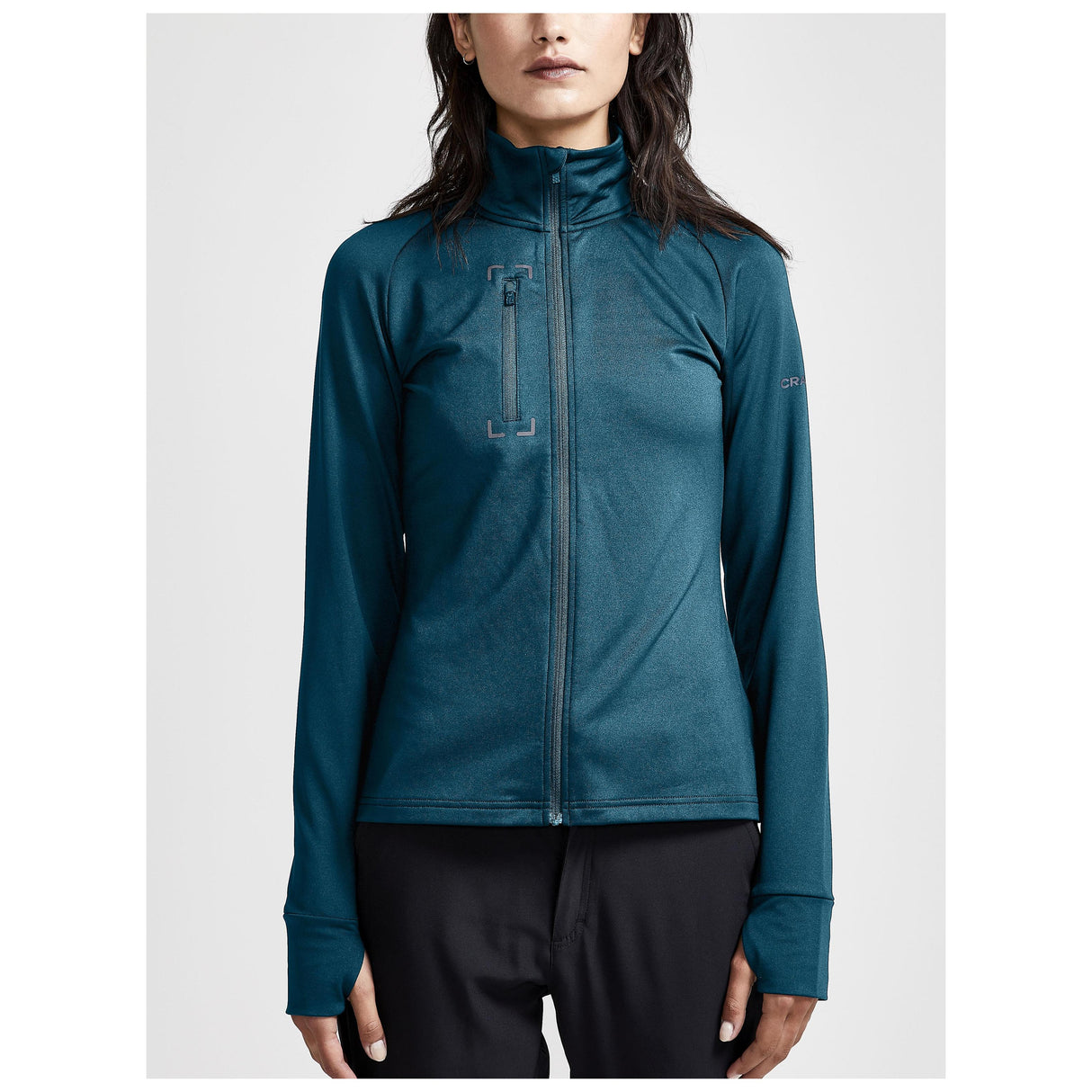 Adv Explore Light Midlayer W - Blue - Closeup 1