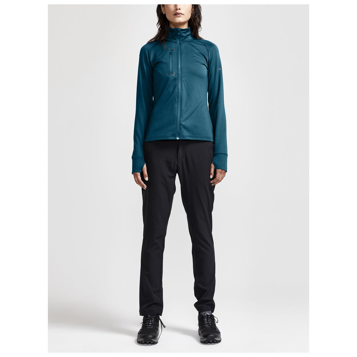 Adv Explore Light Midlayer W - Blue - Closeup 5