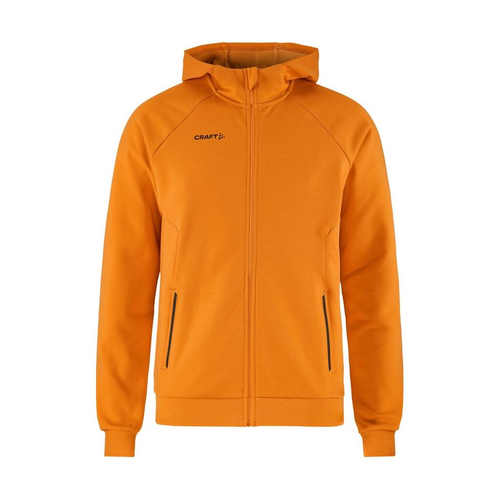 Core Soul Full Zip Hood M - Orange - Front