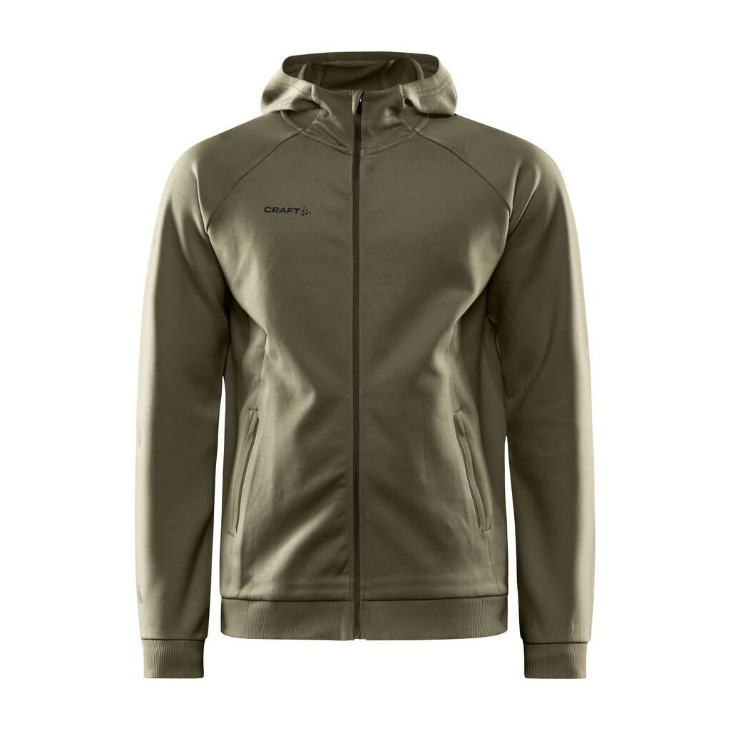 Core Soul Full Zip Hood M - Dark Green - Front