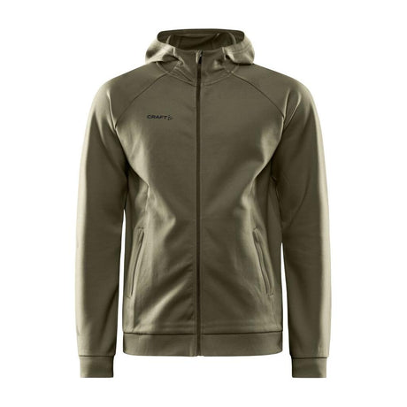 Core Soul Full Zip Hood M - Dark Green - Front