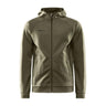 Core Soul Full Zip Hood M - Dark Green - Front