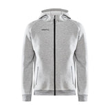 Core Soul Full Zip Hood M - Grey Melange - Front