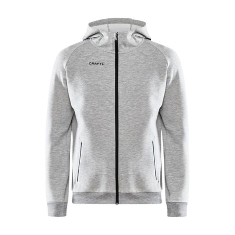 Core Soul Full Zip Hood M - Grey Melange - Front