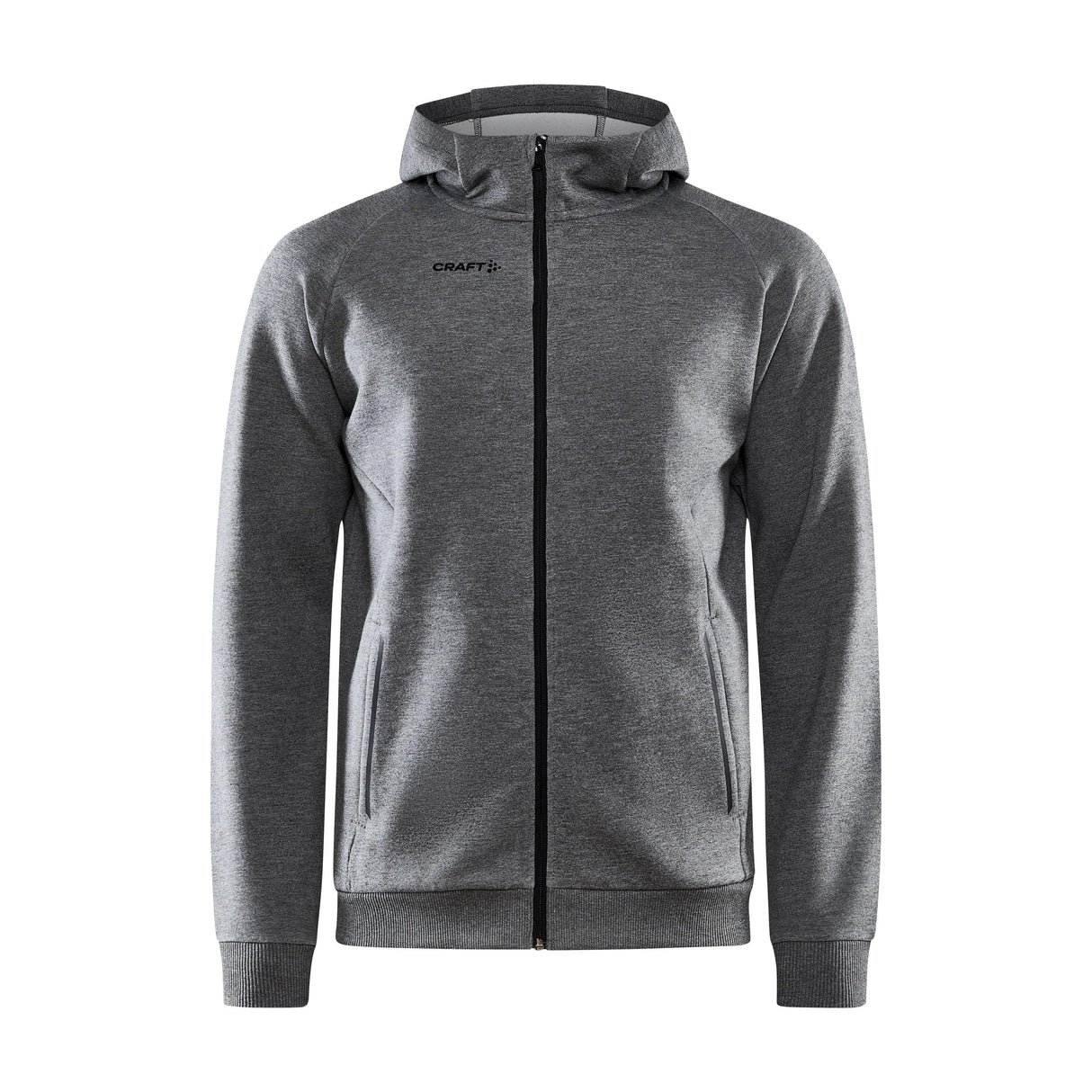 Core Soul Full Zip Hood M - Dark Grey Melange - Front