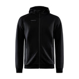 Core Soul Full Zip Hood M - Black - Front