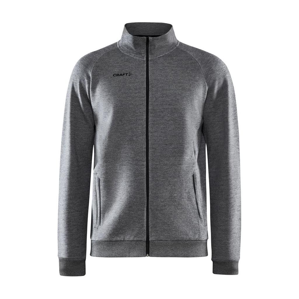 Core Soul Full Zip Jkt M - Dark Grey Melange - Front