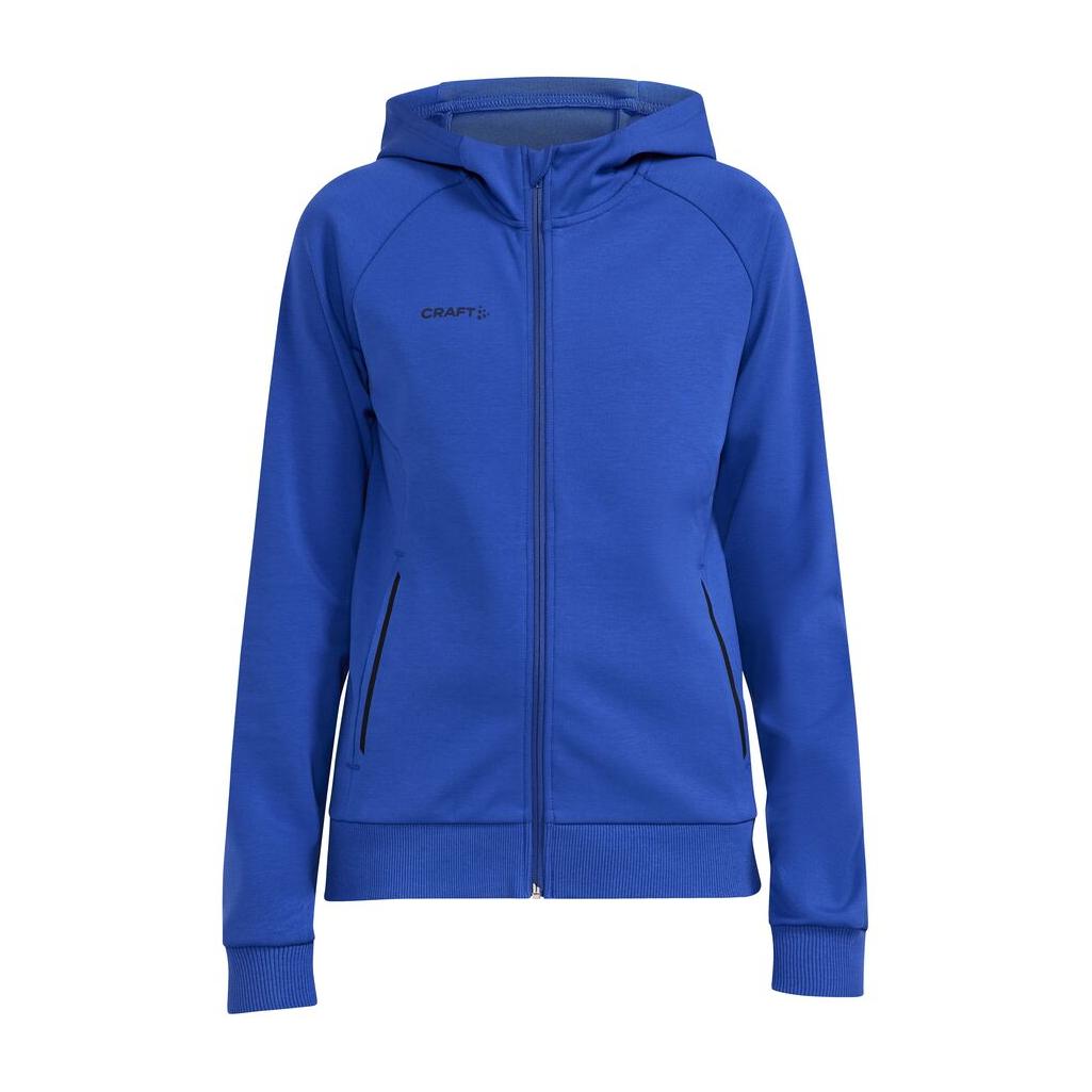 Core Soul Full Zip Hood W - Cobalt - Front