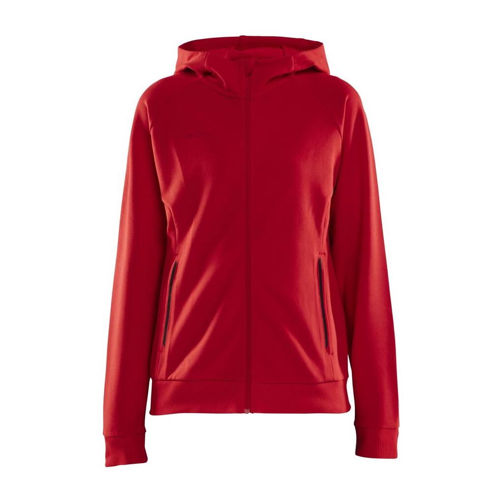 Core Soul Full Zip Hood W - Red - Front