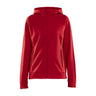 Core Soul Full Zip Hood W - Red - Front
