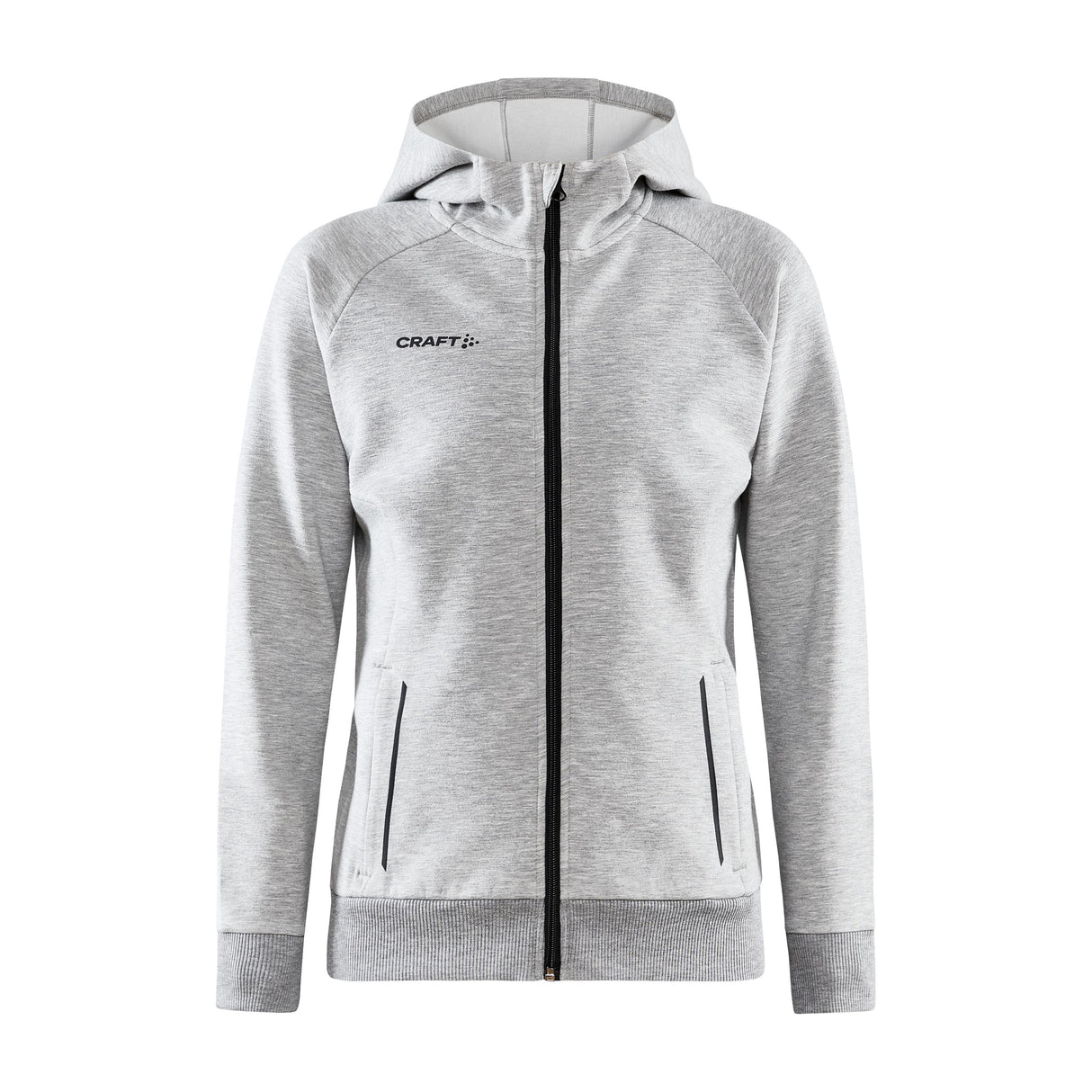 Core Soul Full Zip Hood W - Grey Melange - Front