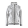 Core Soul Full Zip Hood W - Grey Melange - Front