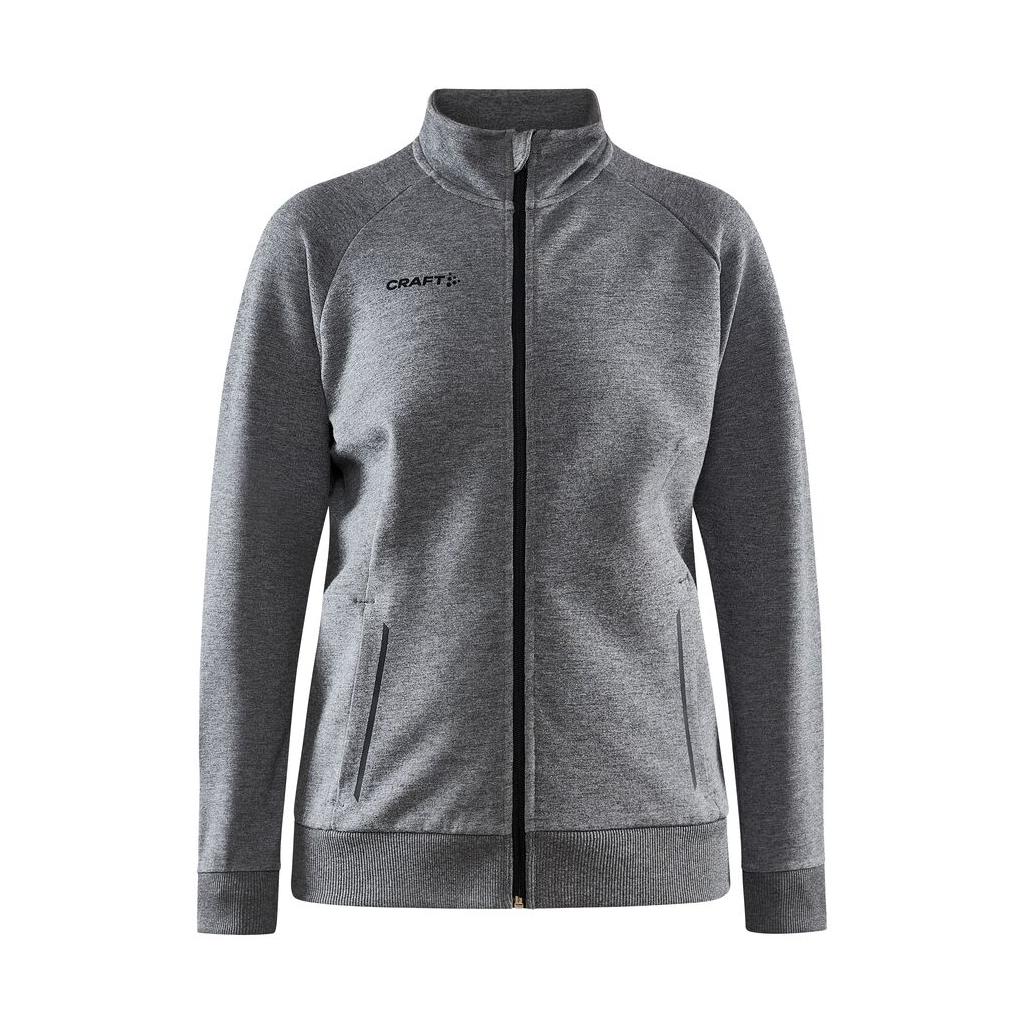 Core Soul Full Zip Jkt W - Dark Grey Melange - Front