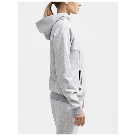 Core Soul Hood Sweatshirt W - Grey Melange - Closeup 2