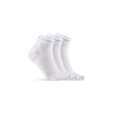 Active Mid Sock 3-Pack - White - Front
