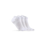Active Shaftless Sock 3-Pack - White - Front