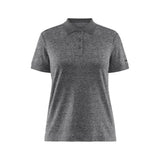 Core Blend Polo Shirt W - Dark Grey Melange - Front