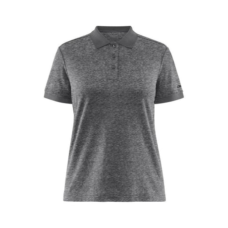 Core Blend Polo Shirt W - Dark Grey Melange - Front