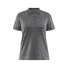 Core Blend Polo Shirt W - Dark Grey Melange - Front