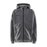Core Soul Full Zip Hood Jr - Dark Grey Melange - Front