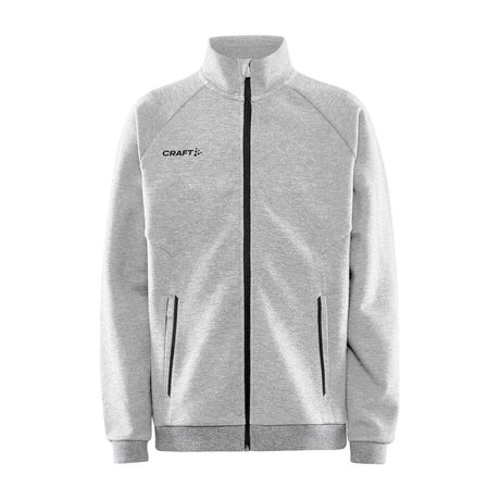 Core Soul Full Zip Jkt Jr - Grey Melange - Front