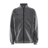 Core Soul Full Zip Jkt Jr - Dark Grey Melange - Front
