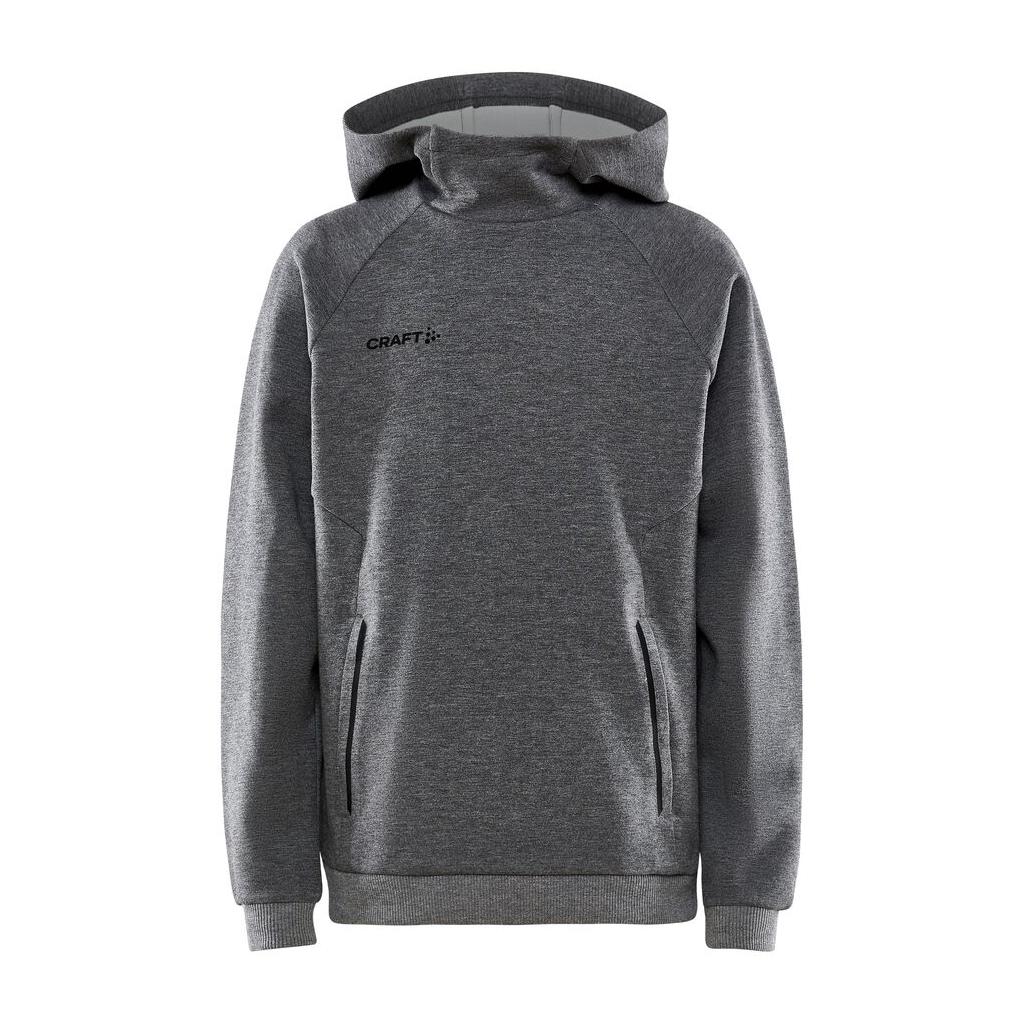 Core Soul Hood Sweatshirt Jr - Dark Grey Melange - Front