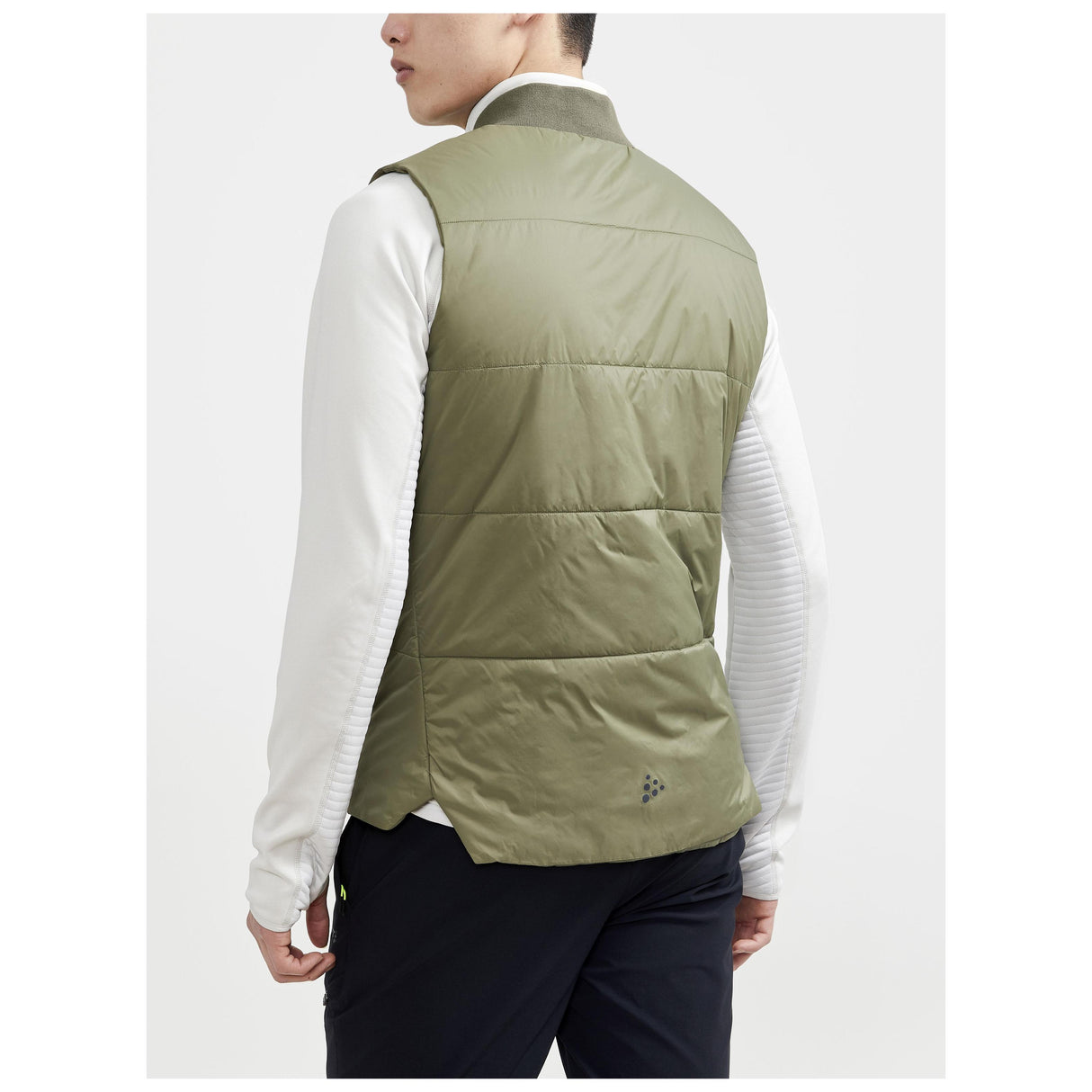 Core Light Padded Vest M - Dark Green - Closeup 2