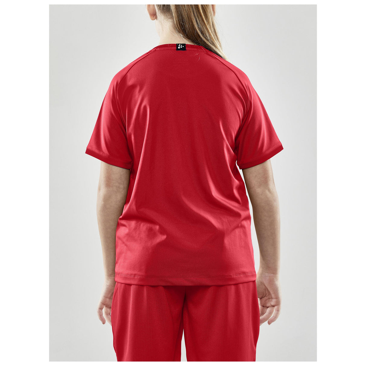 Progress Indoor Jersey Jr - Red - Closeup 3