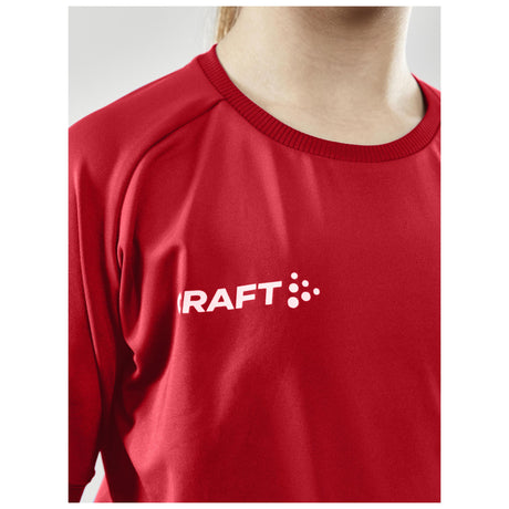 Progress Indoor Jersey Jr - Red - Closeup 4