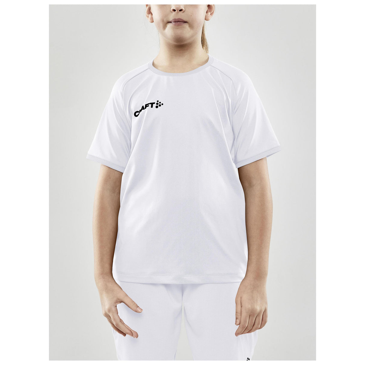 Progress Indoor Jersey Jr - White - Closeup 1