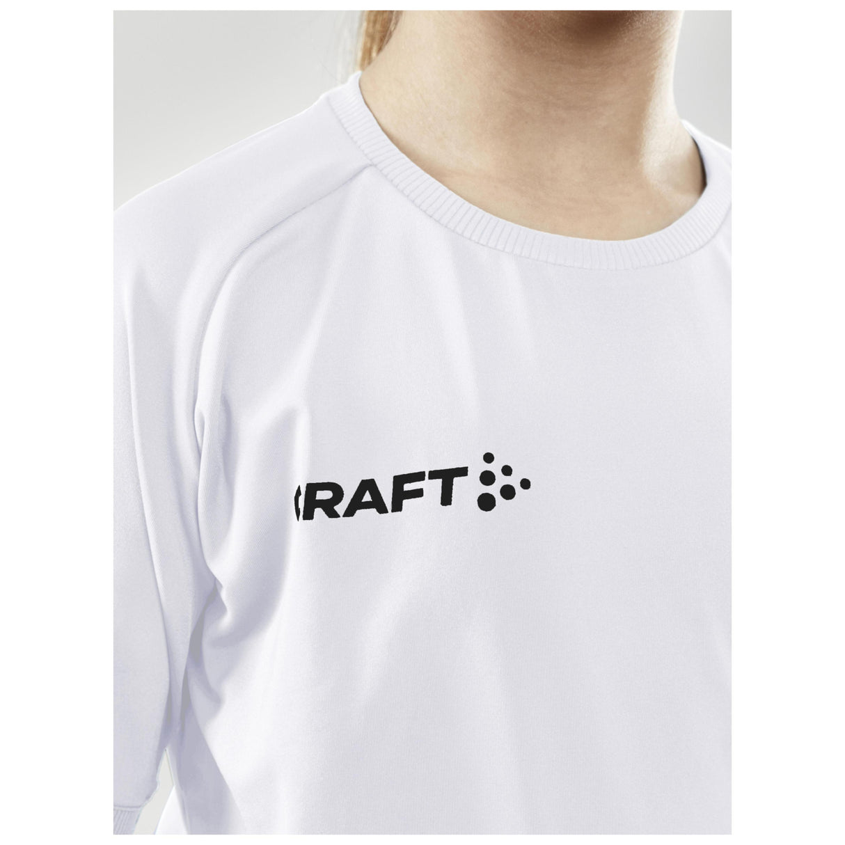 Progress Indoor Jersey Jr - White - Closeup 4