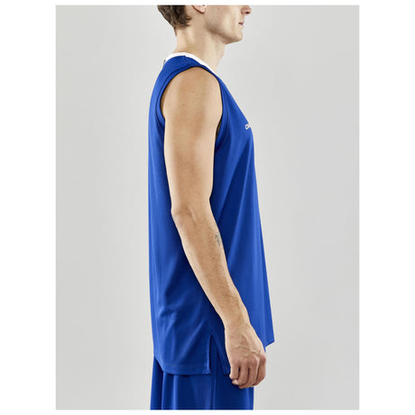 Progress Basket Singlet M - Cobalt - Closeup 2