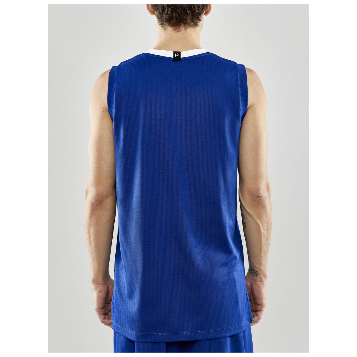 Progress Basket Singlet M - Cobalt - Closeup 3