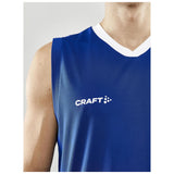 Progress Basket Singlet M - Cobalt - Closeup 4