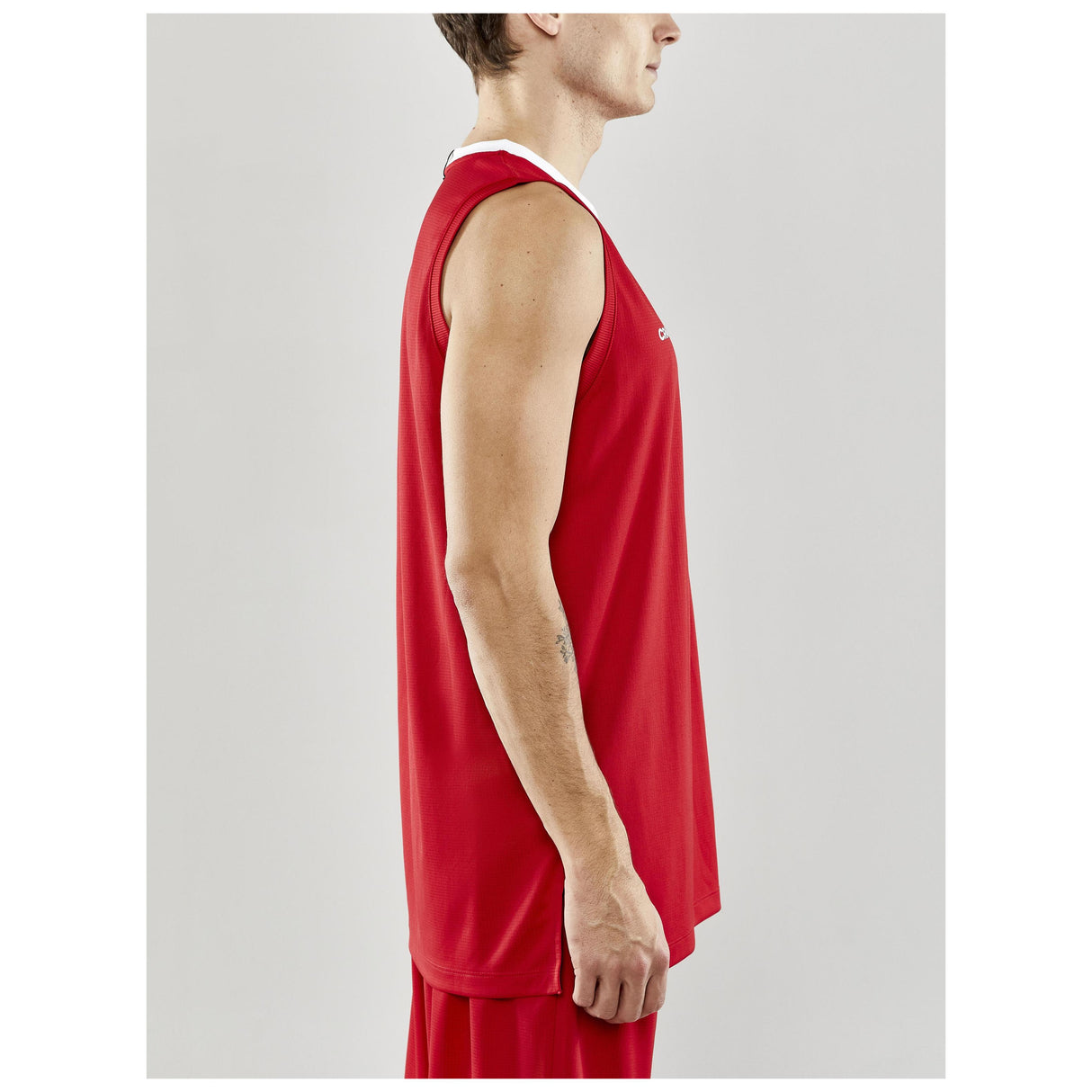 Progress Basket Singlet M - Red - Closeup 2