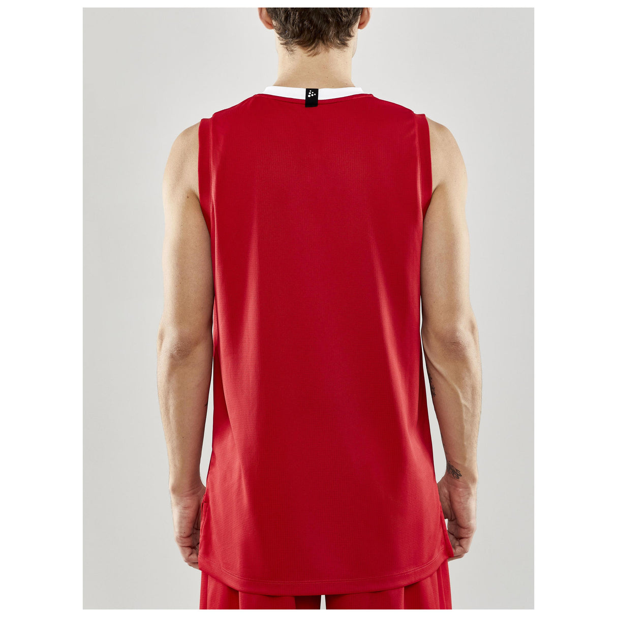 Progress Basket Singlet M - Red - Closeup 3