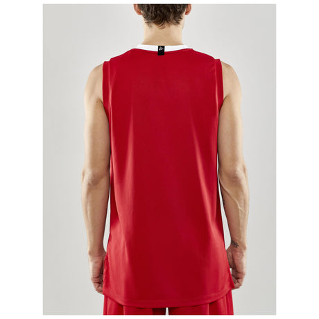 Progress Basket Singlet M - Red - Closeup 3