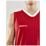 Progress Basket Singlet M - Red - Closeup 4
