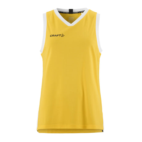 Progress Basket Singlet M - Yellow - Front